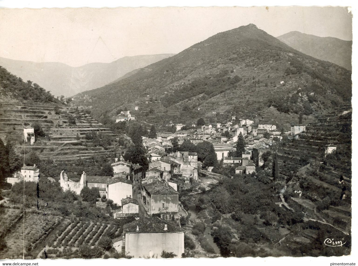 VALLERAUGUE VUE GENERALE AERIENNE 1950 - Valleraugue