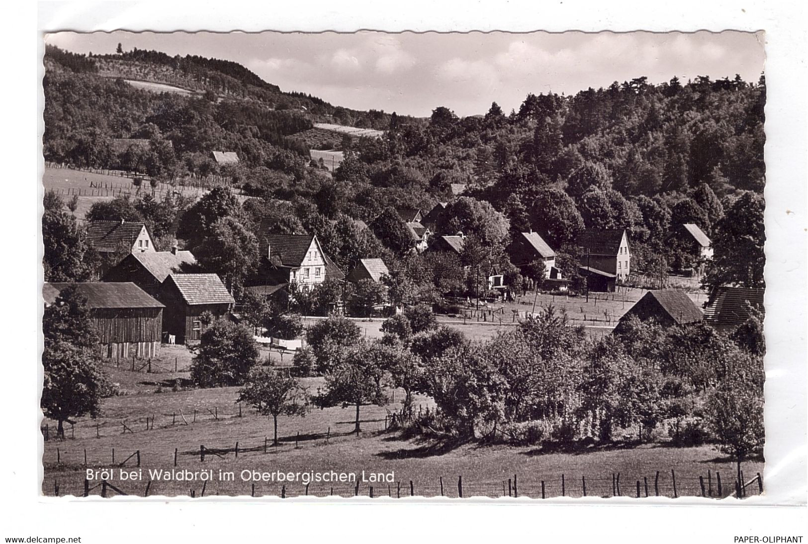 5220 WALDBRÖL - BRÖL, Ortsansicht 1958 - Waldbröl