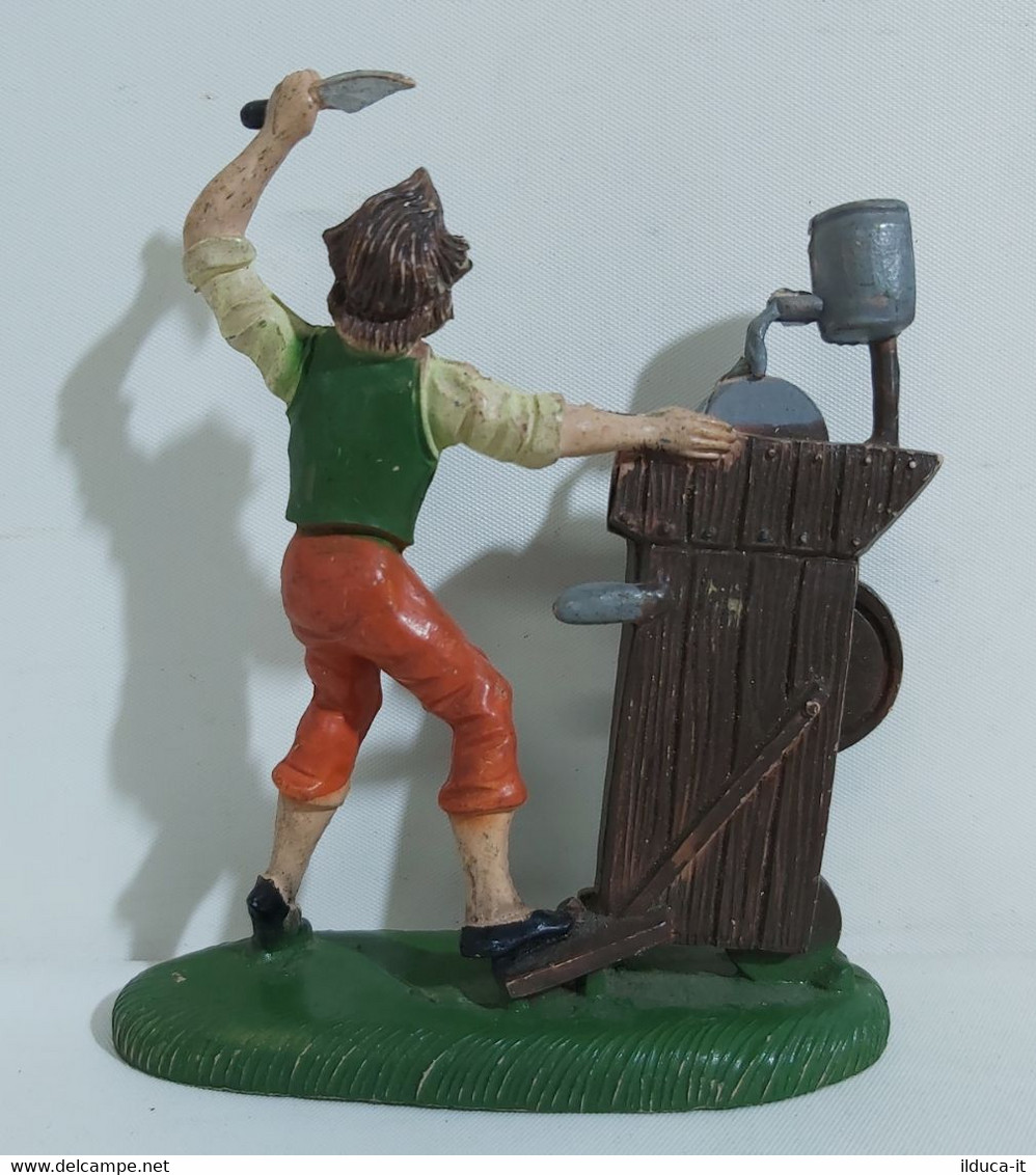 08260 Pastorello Presepe - Statuina In Plastica - Arrotino - Christmas Cribs