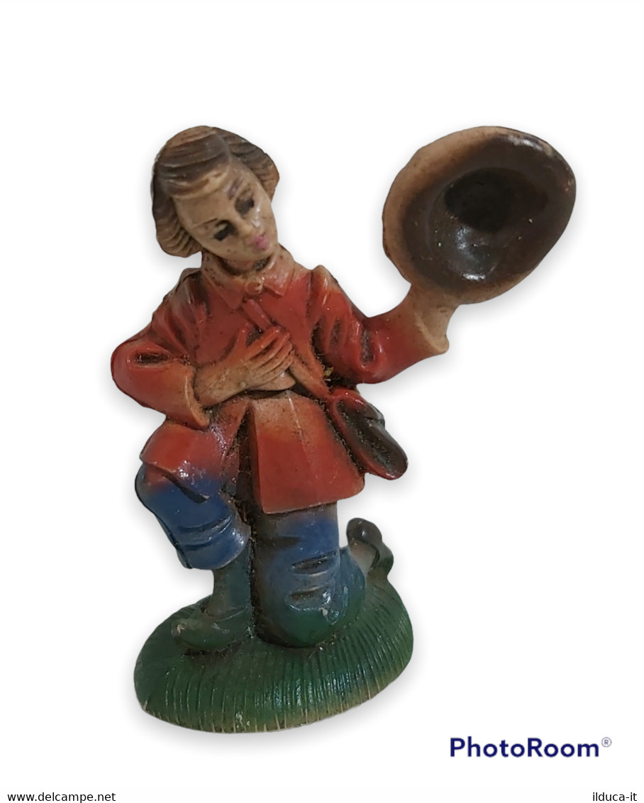 08296 Pastorello Presepe - Statuina In Plastica - Viandante - Christmas Cribs