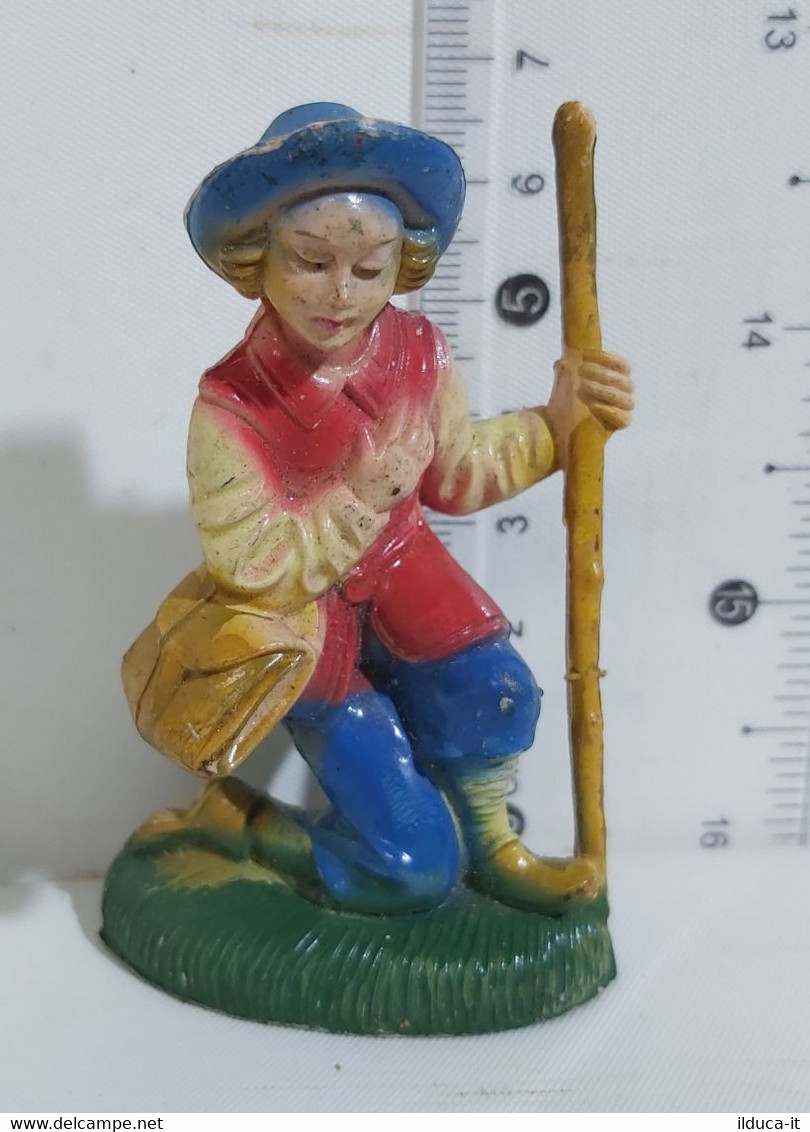 08302 Pastorello Presepe - Statuina In Plastica - Viandante - Christmas Cribs