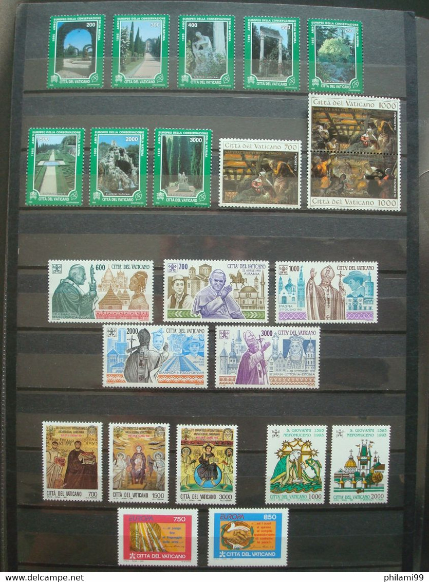 VATICAN 1986-1996 MNH** / GOOD SETS / 3 SCANS - Collections