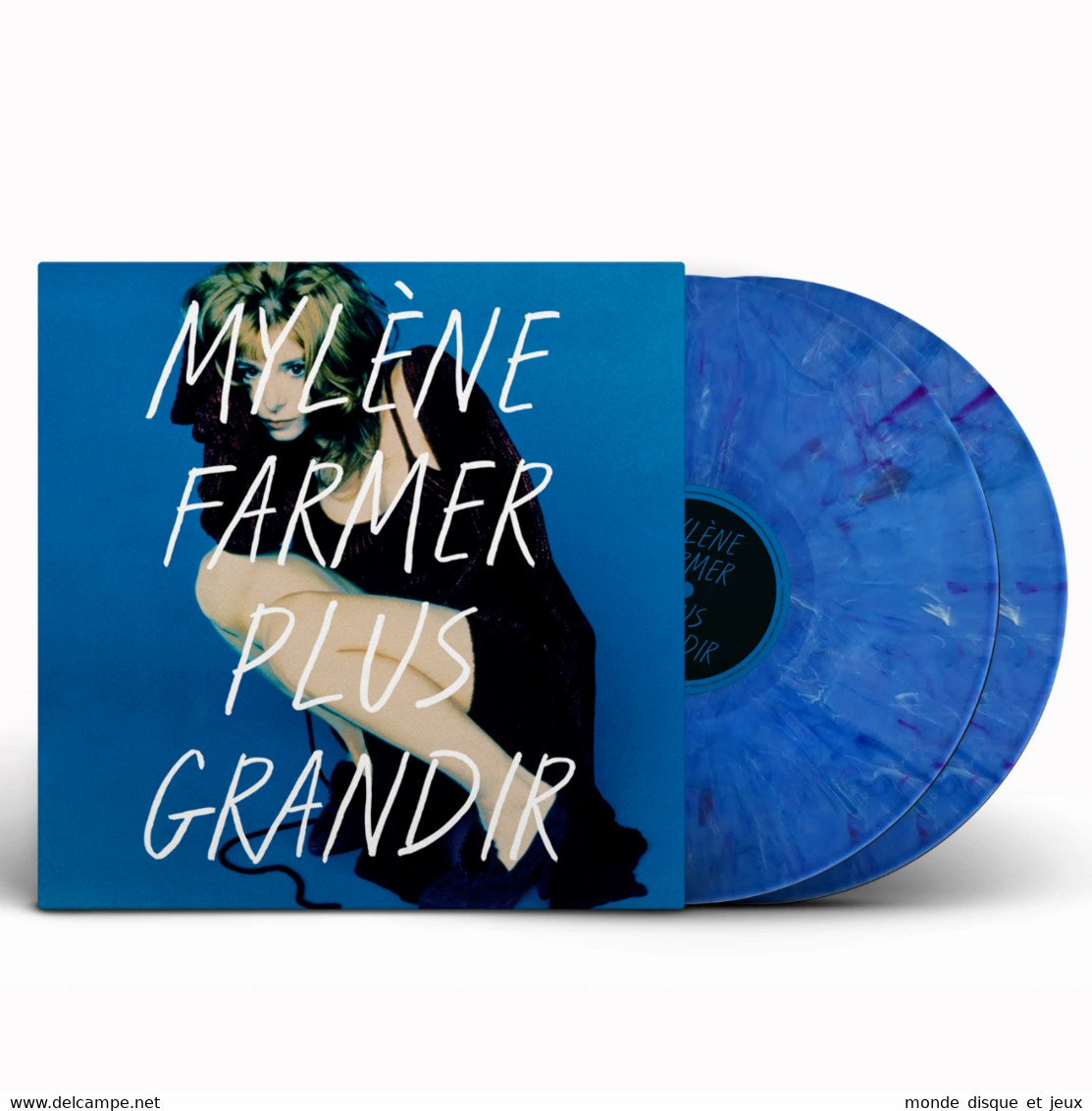 Mylene Farmer Album Double 33Tours Vinyles Plus Grandir Best Of 1986-1996 Exclusivité Vinyle Couleur Bleu Marbré - Altri & Non Classificati