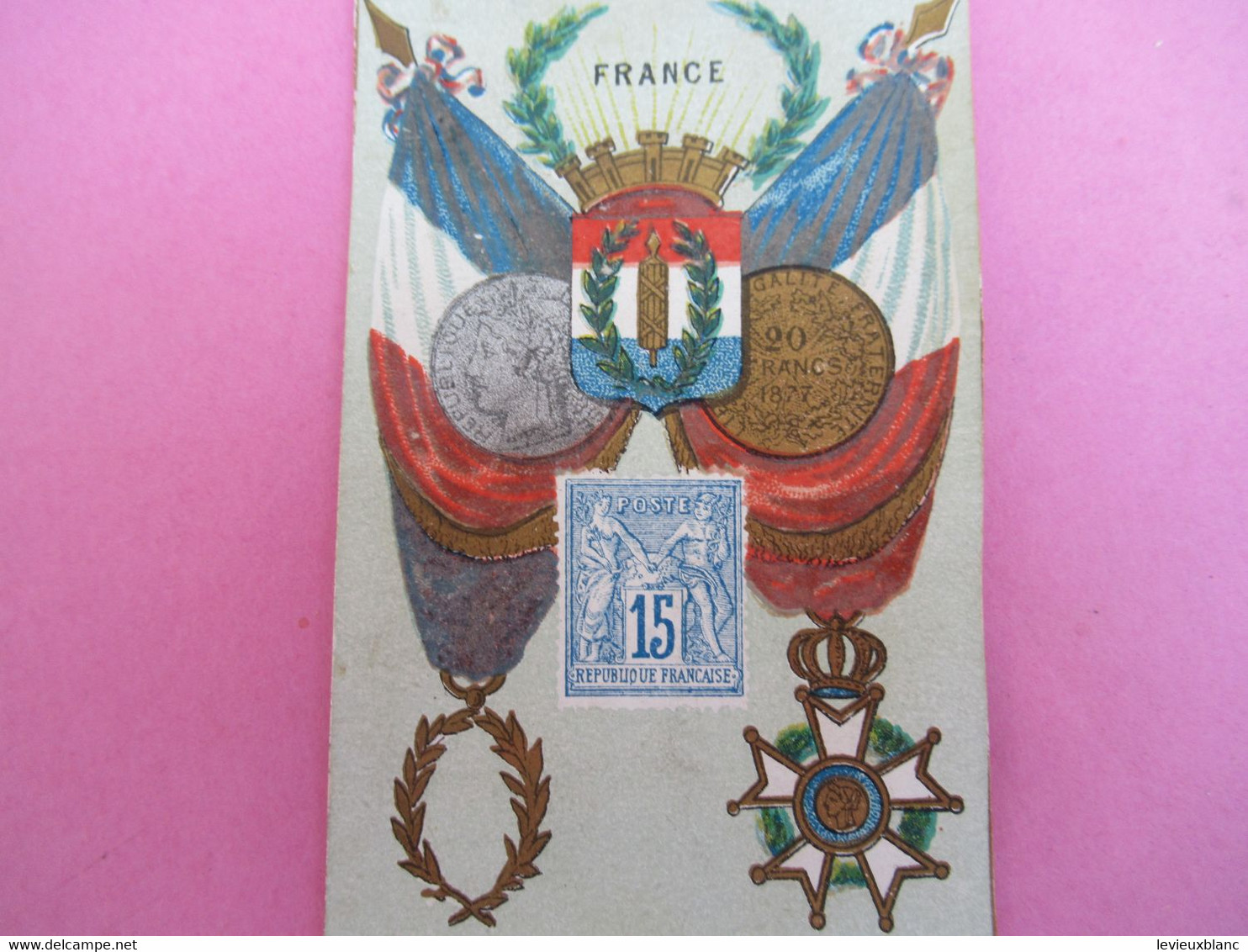 8  Beaux  Chromos/ Pays avec drapeaux,-Armoiries-Pièces-Timbres/ Chocolat IBLED/Lecocq & Cie, Amiens /vers 1890   IMA570