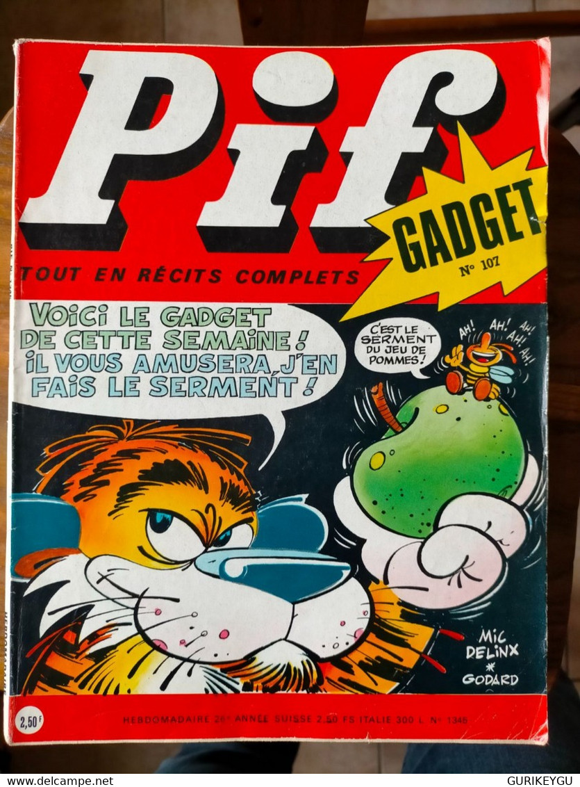 PIF GADGET N° 107 De 1971 - Pif & Hercule