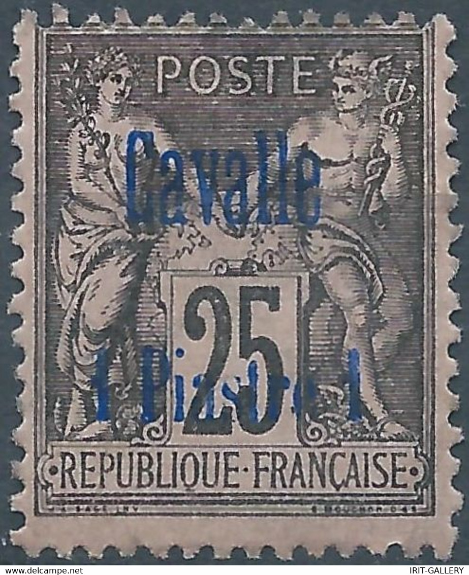 CAVALLE,France (old Colonies And Protectorates)1893 French Postage Stamp 1/25P/(C) Overprinted "Cavalle" Mint - Unused Stamps