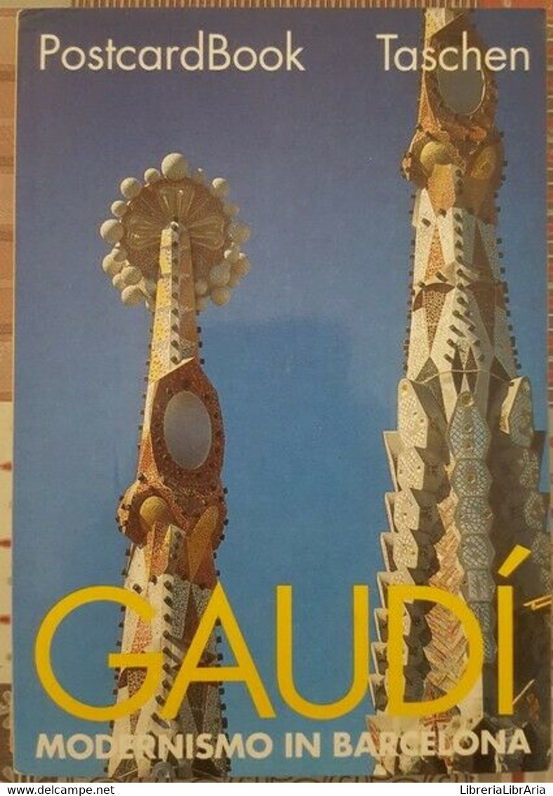 GAUDI’ - MODERNISMO IN BARCELONA 1992 Postcardbook Taschen - ER - Arts, Architecture