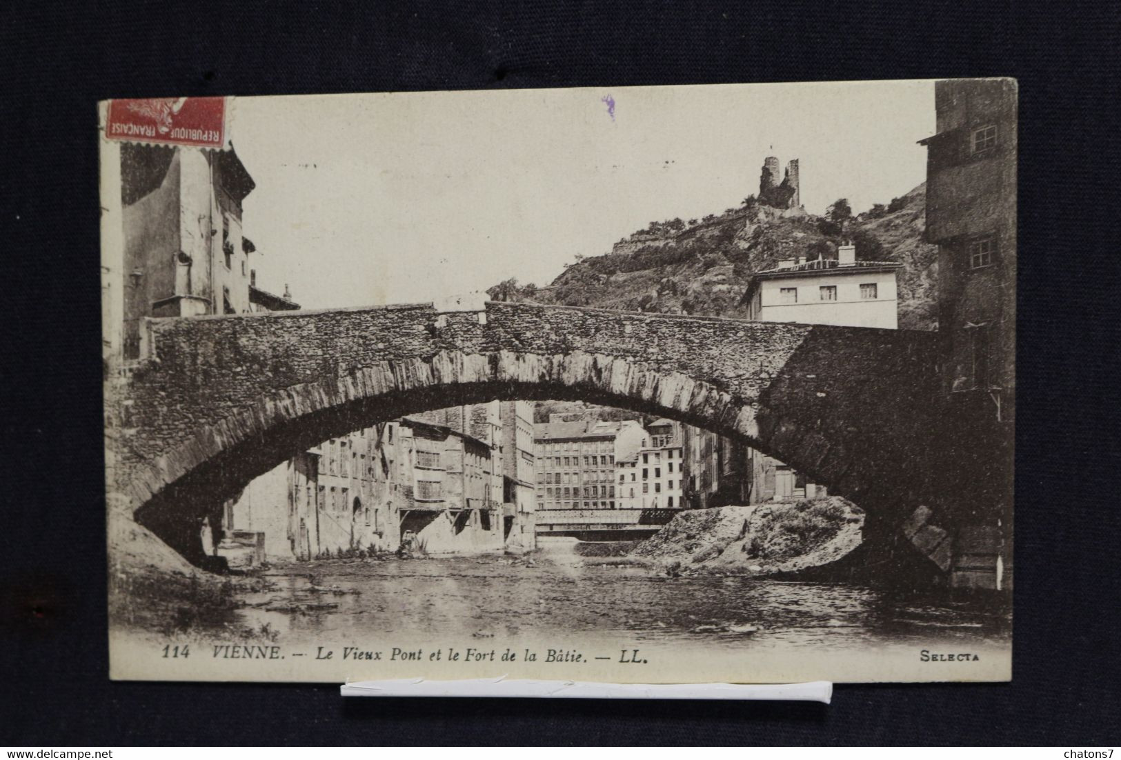 L 194  - Vienne - Le Vieux Pont Et Le Fort De La Bâtie - LL. - Circulé 1925 De Lyon-Gare Vers Roanne - Vienne