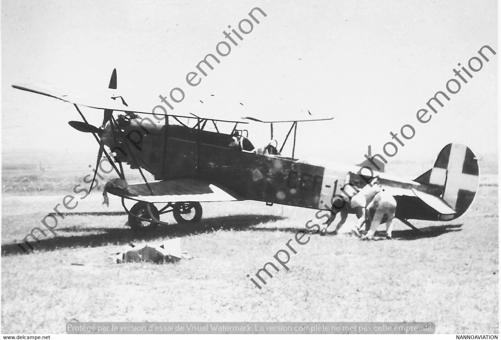 PHOTO RETIRAGE REPRINT AVION AIRCRAFT    Meridionali (IMAM) RO1 Bis - Aviation