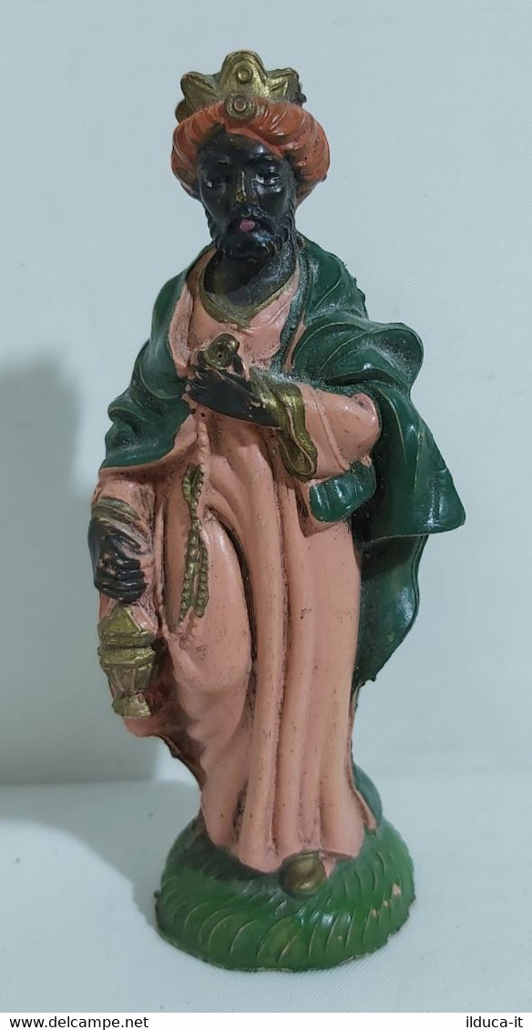 09670 Pastorello Presepe - Statuina In Plastica - Re Magio - Presepi