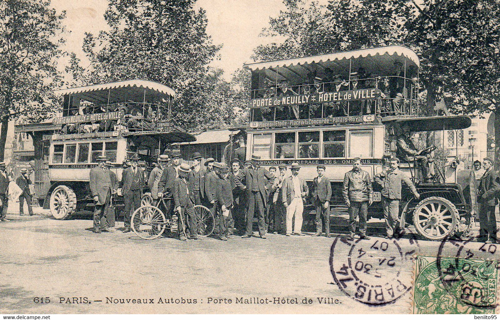 CPA De PARIS - Nouveaux Autobus. - Transporte Público