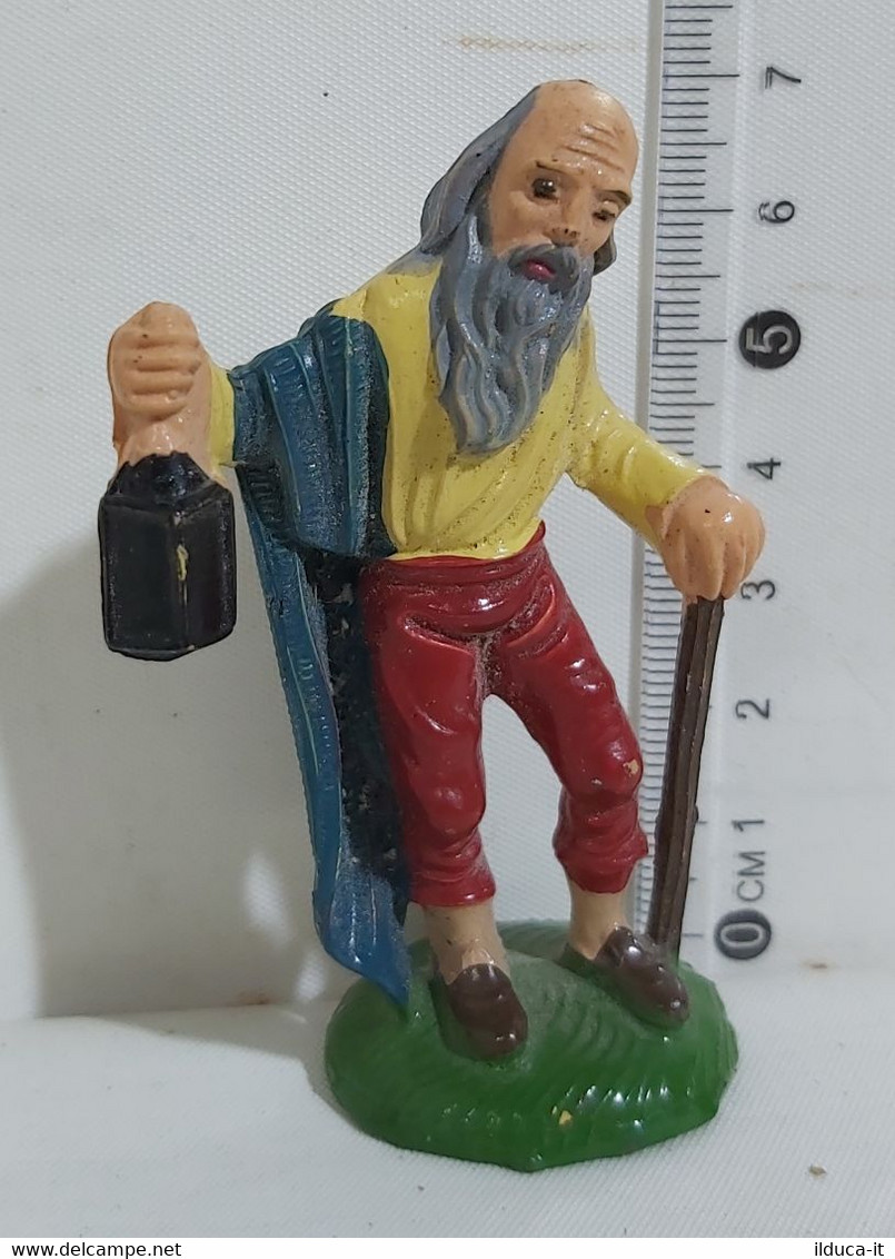 09684 Pastorello Presepe - Statuina In Plastica - Uomo Con Lanterna - Weihnachtskrippen