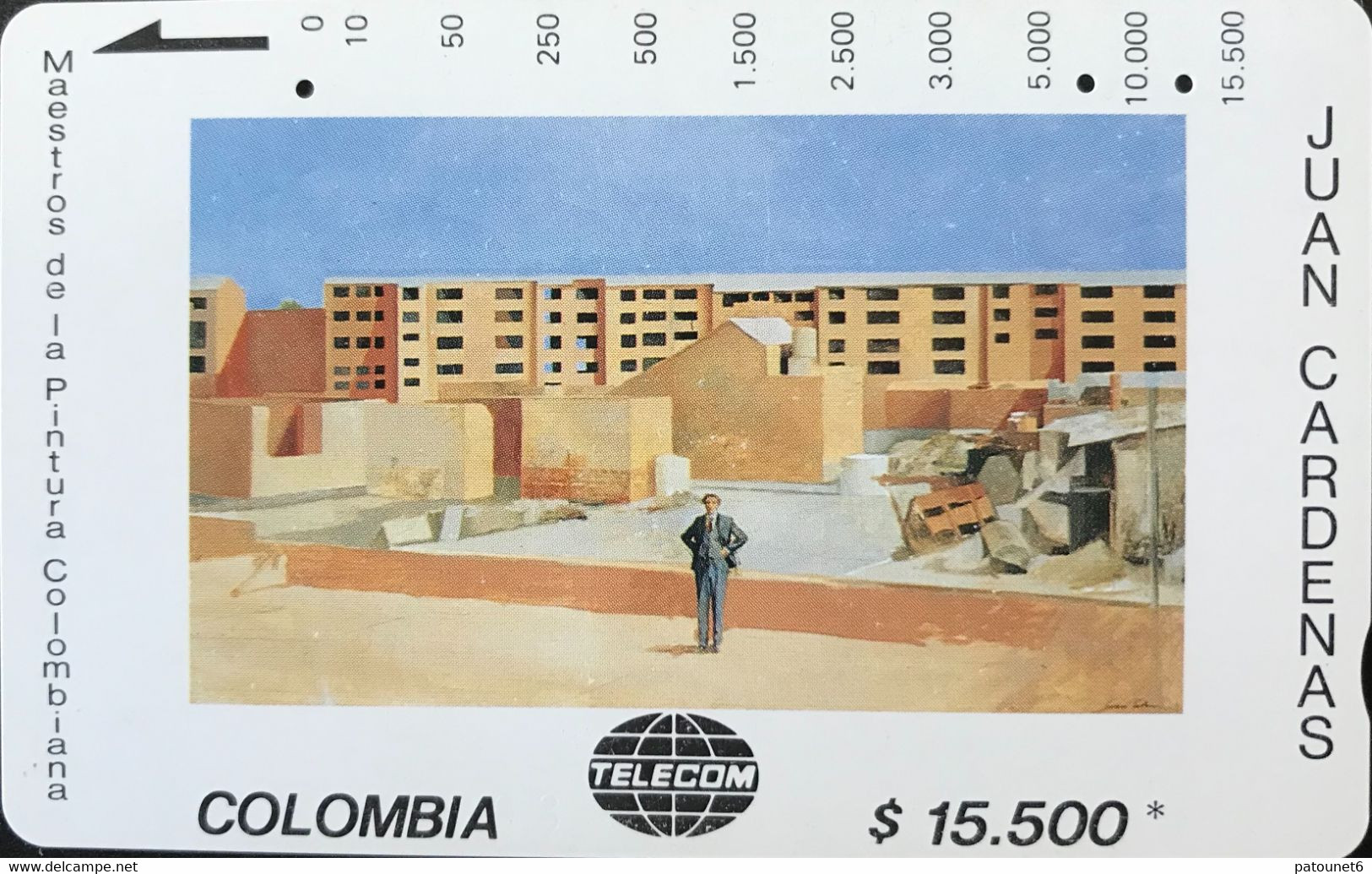 COLOMBIE  -  Phonecard  -  Tamara  - Pintura -  Juan Cardenas  -  $ 15.500 - Kolumbien