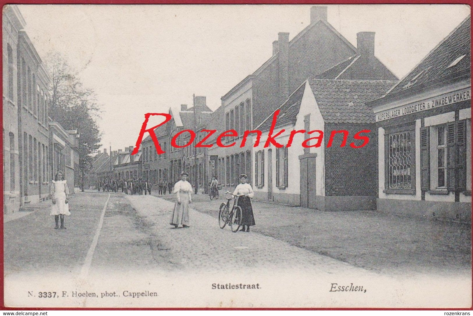 Essen Esschen 1907 Statiestraat Hoelen Cappellen 3337 Koperslager Loodgieter Zinkbewerker Antwerpse Kempen - Essen