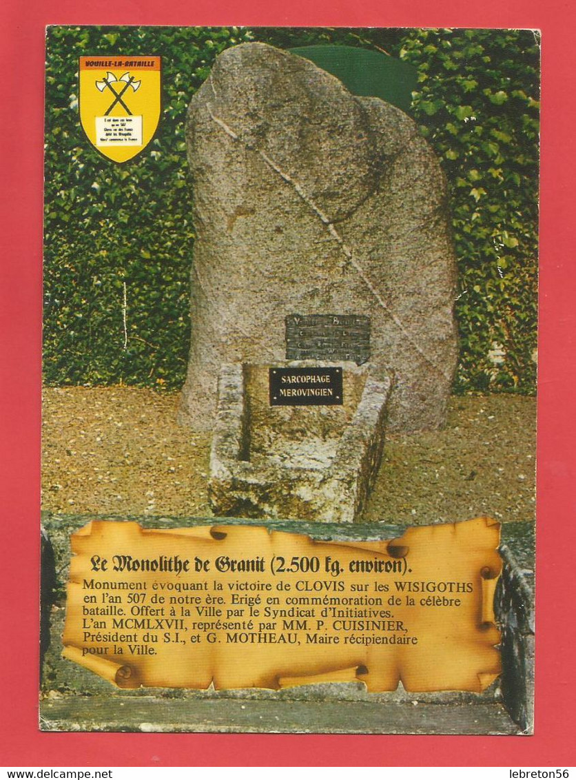 C.P.M.( 86 ) « VIOULLE-la-BATAILLE » Carrefour Du Gué-Rochelin-Lieu Historique En 507- Jolie Vue Générale  .X2 Phts - Vouille