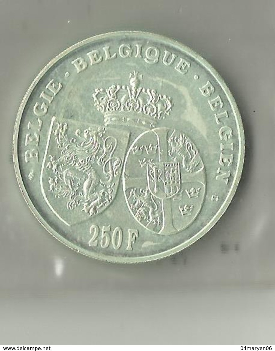 ASTRID-REGINA -BELGIQUE -1935-1995---------------250 FRANK - 250 Francs