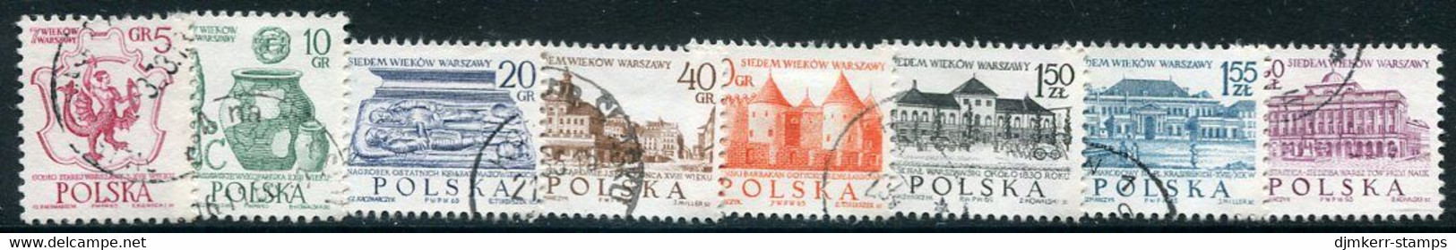 POLAND 1965 700th Anniversary Of Warsaw Used.  Michel 1597-604 - Oblitérés