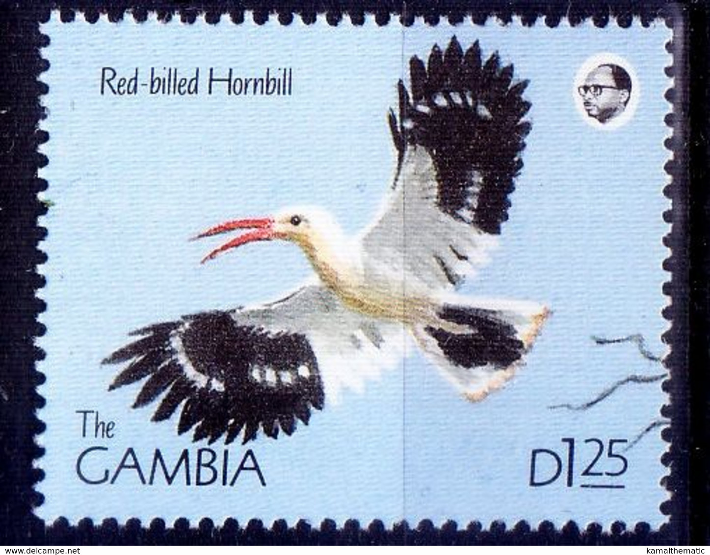 Gambia 199 MNH, Red Billed Hornbill, Birds - Cuco, Cuclillos