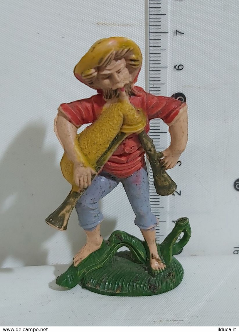 12982 Pastorello Presepe - Statuina In Plastica - Musicante Con Zampogna - Weihnachtskrippen