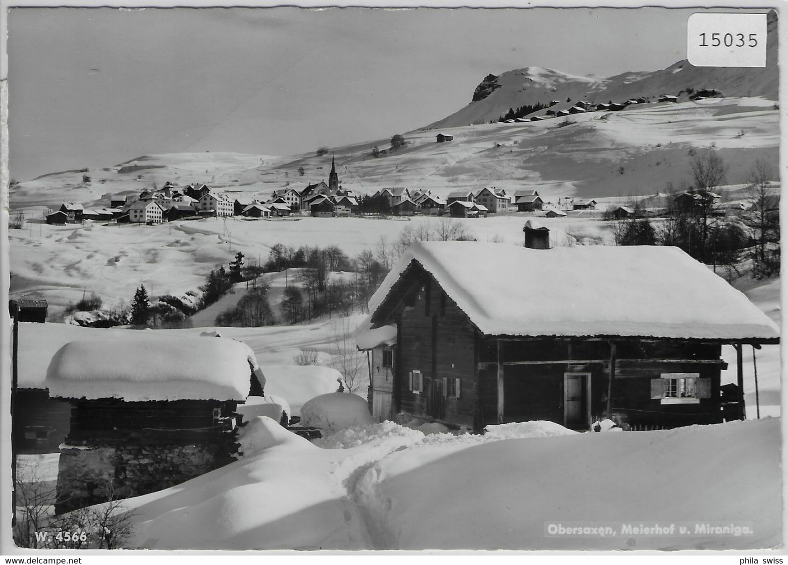 Obersaxen - Meierhof, Mirangia Im Winter En Hiver - Obersaxen