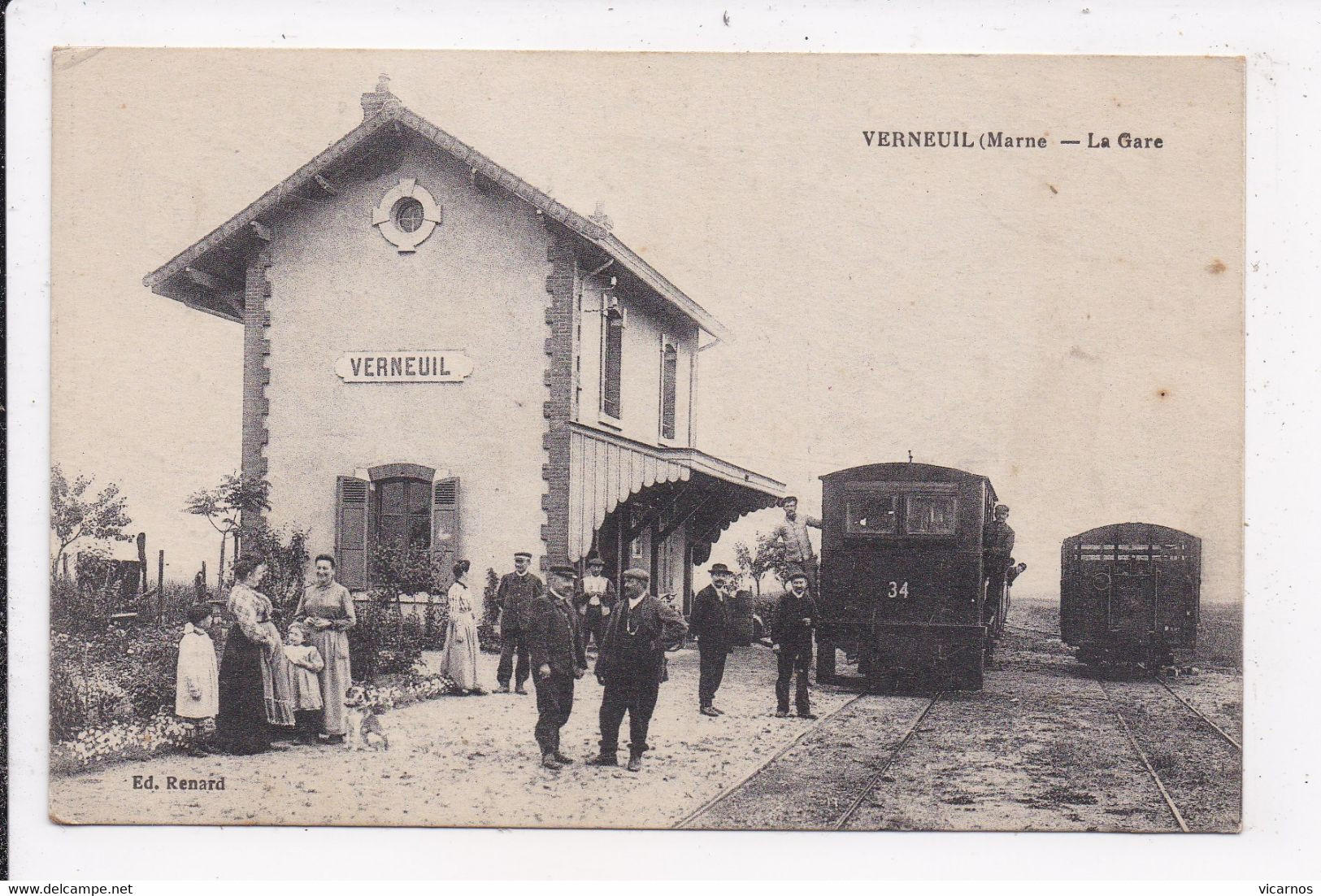 CP 51 VERNEUIL La Gare - Sonstige & Ohne Zuordnung