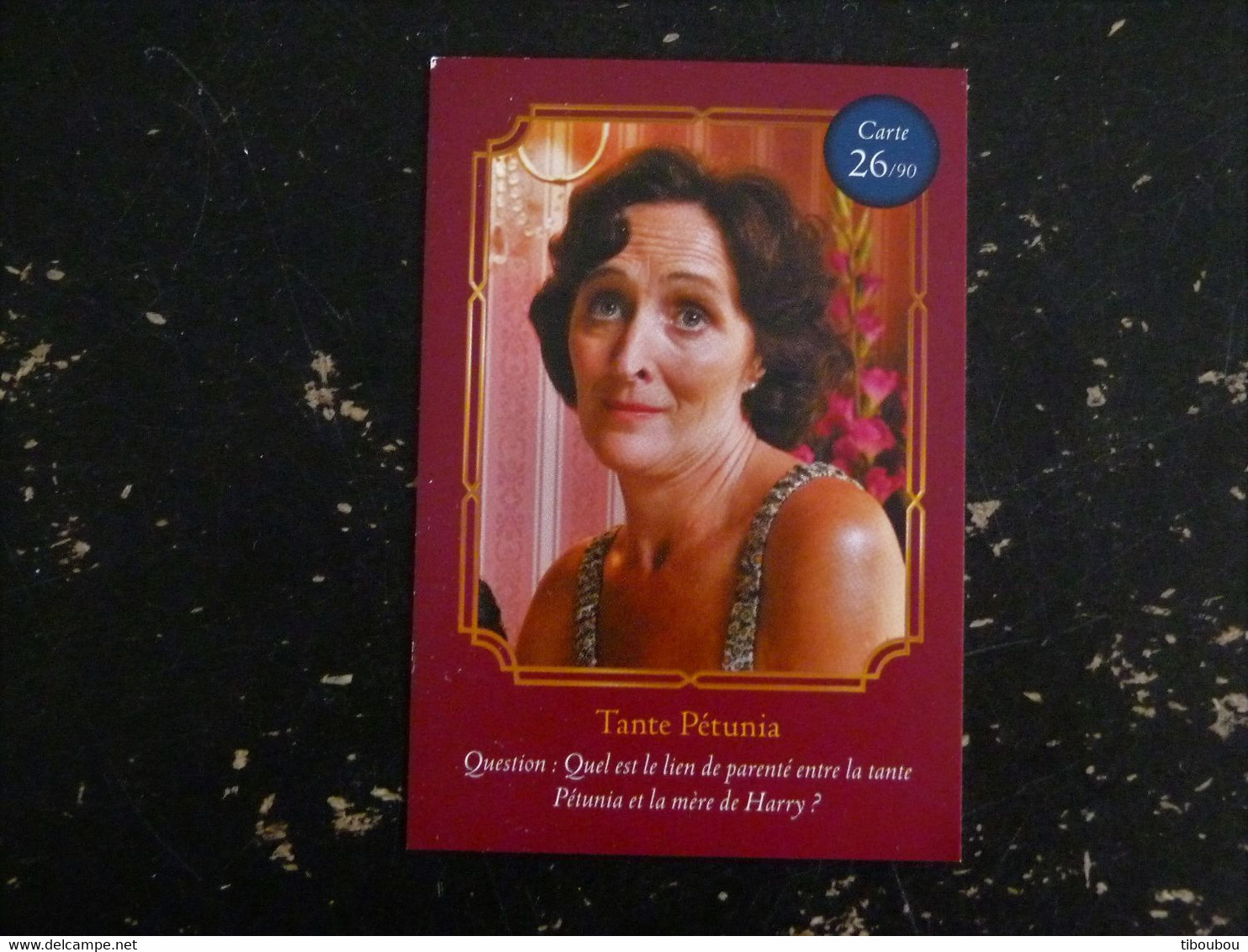 CARTE AUCHAN HARRY POTTER 26/90 TANTE PETUNIA - Harry Potter