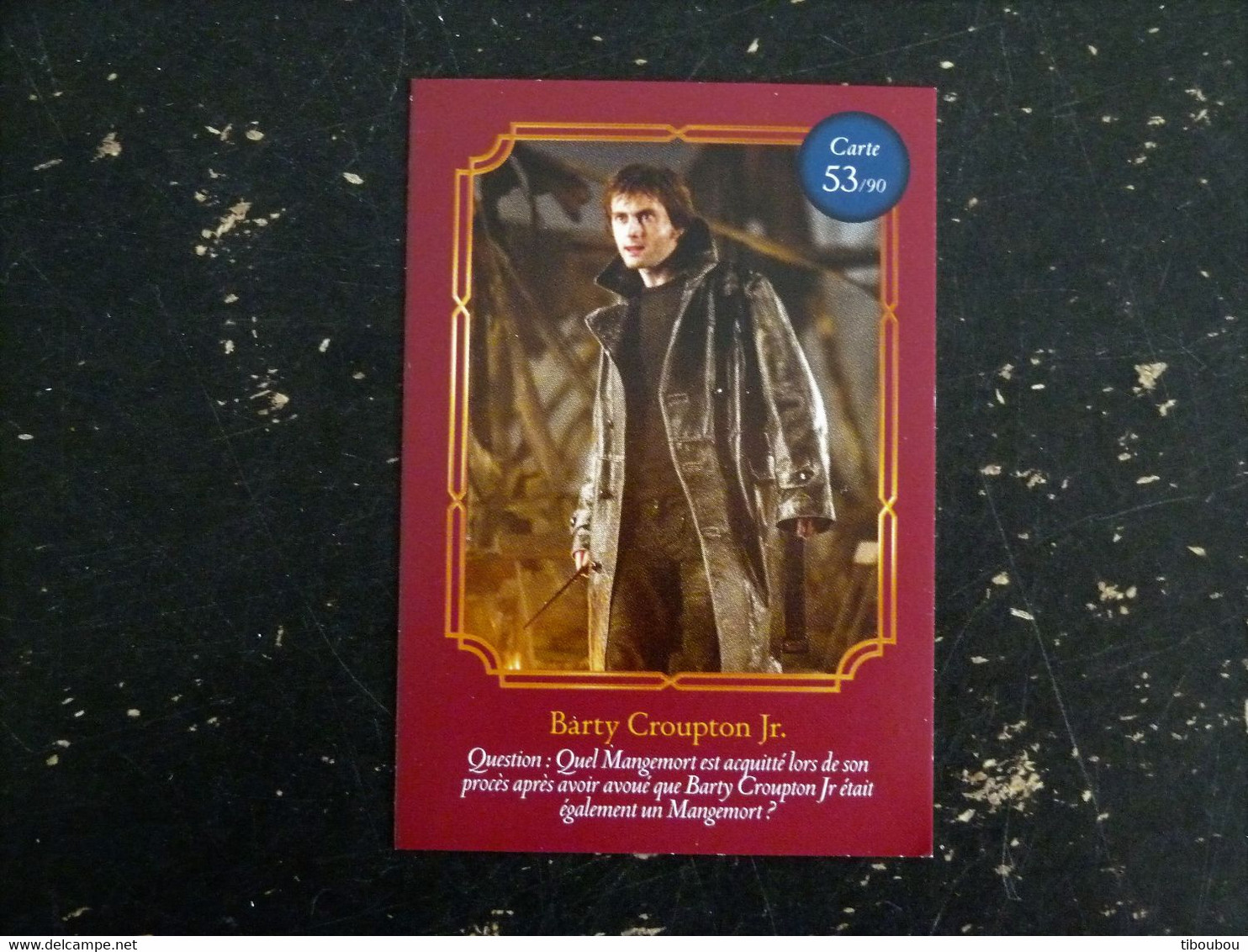 CARTE AUCHAN HARRY POTTER 53/90 BARTY CROUPTON Jr - Harry Potter