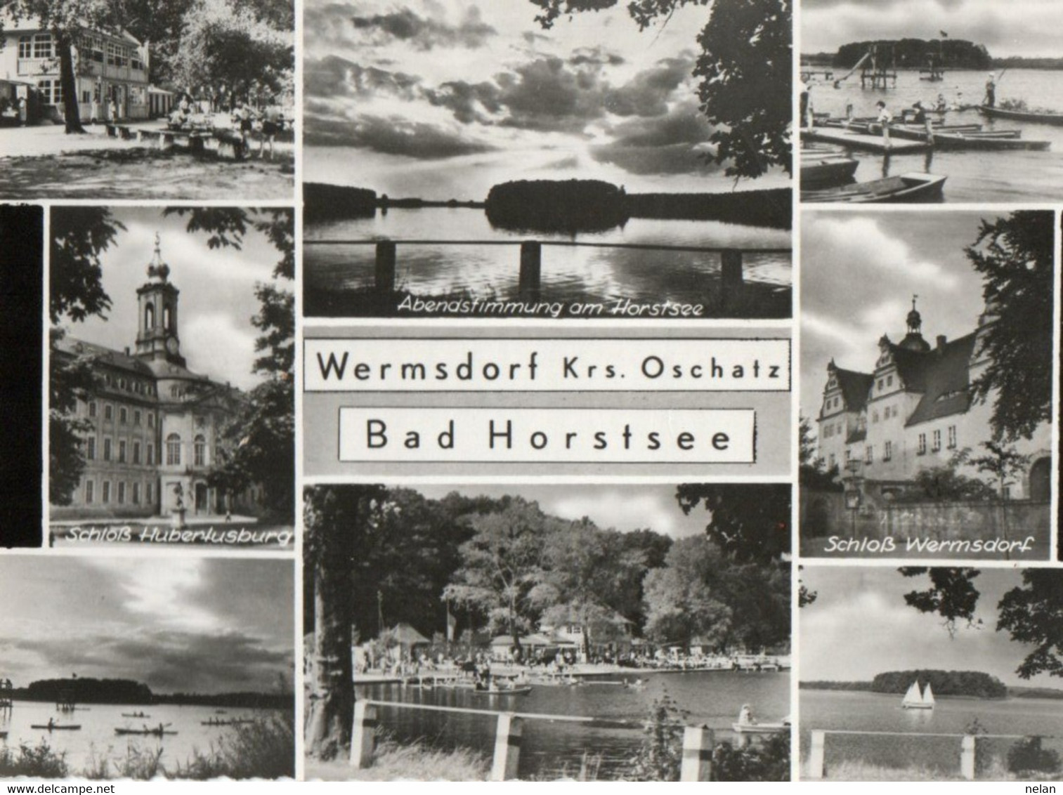 WERMSDORF KRS. OSCHATZ - BAD HORSTSEE - REAL PHOTO - F.G - Wermsdorf