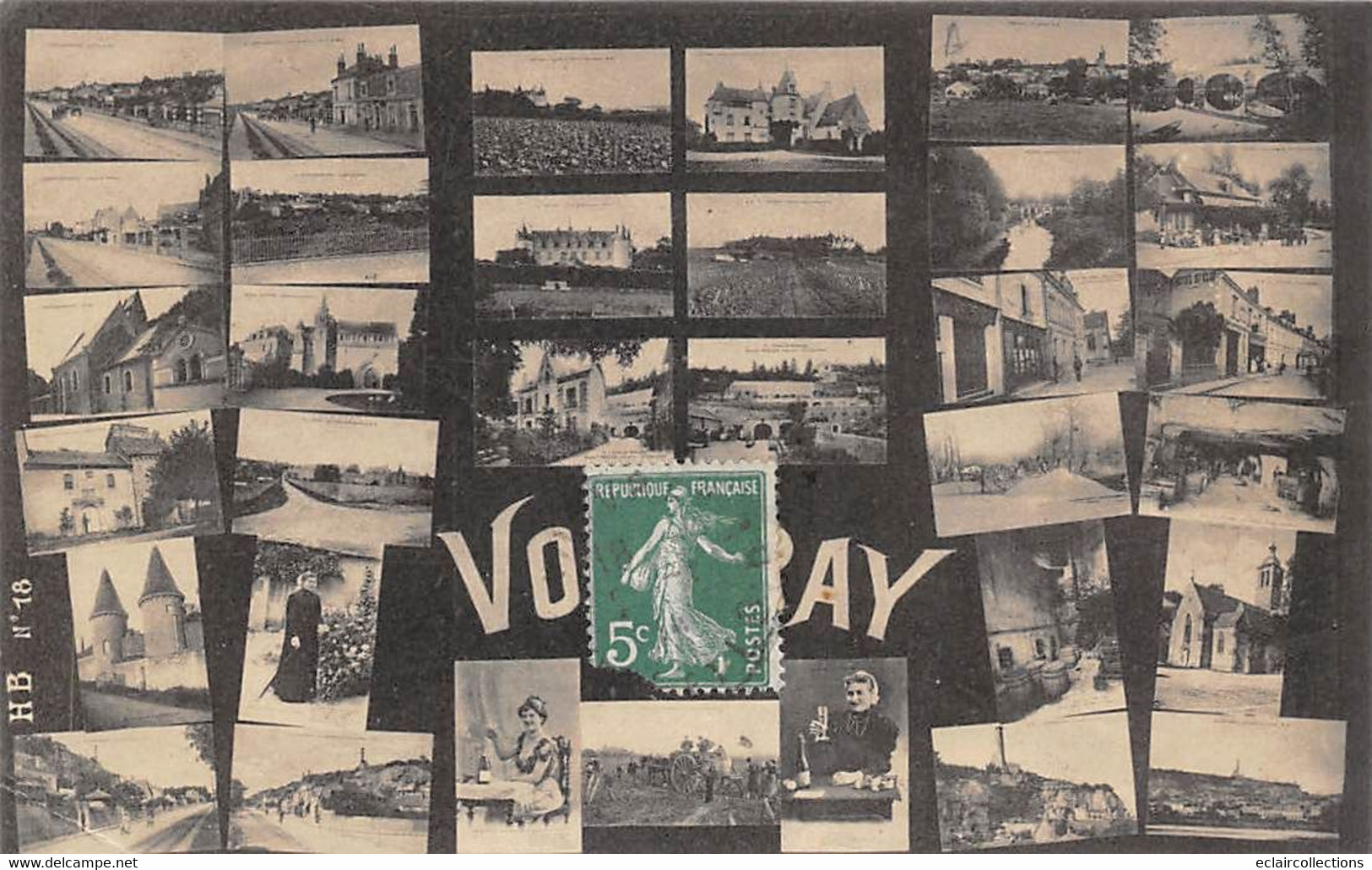 Vouvray        37           30 Mini-vue Sur Une Carte         (voir Scan) - Vouvray