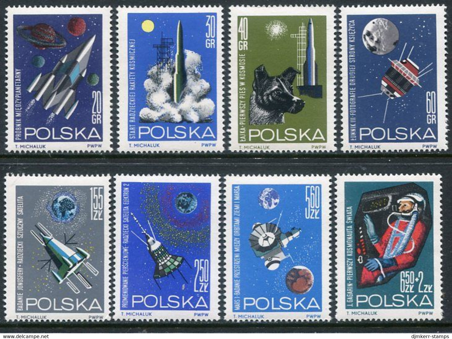 POLAND 1964Space Exploration MNH / **.  Michel 1553-60 - Ongebruikt