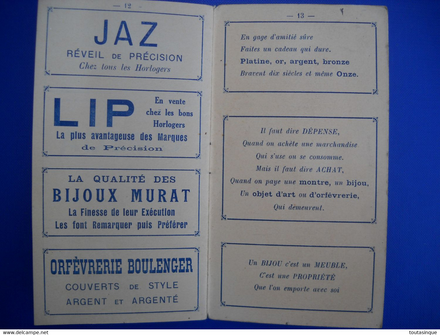 lyon hotel lugdunum programme soirée du bijou avec M. AS-THY illusionniste .  13 pages . 9  scans