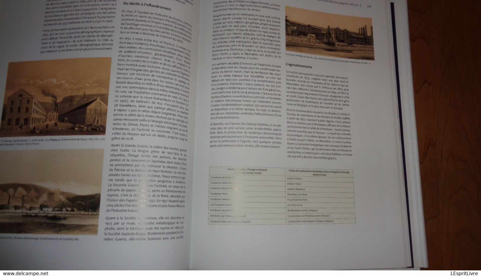 OMBRES ET LUMIERES EN VAL MOSAN Histoire Mouvementée du Pays de Huy Régionalisme Meuse Industrie Moyen Age Guerre 40 45