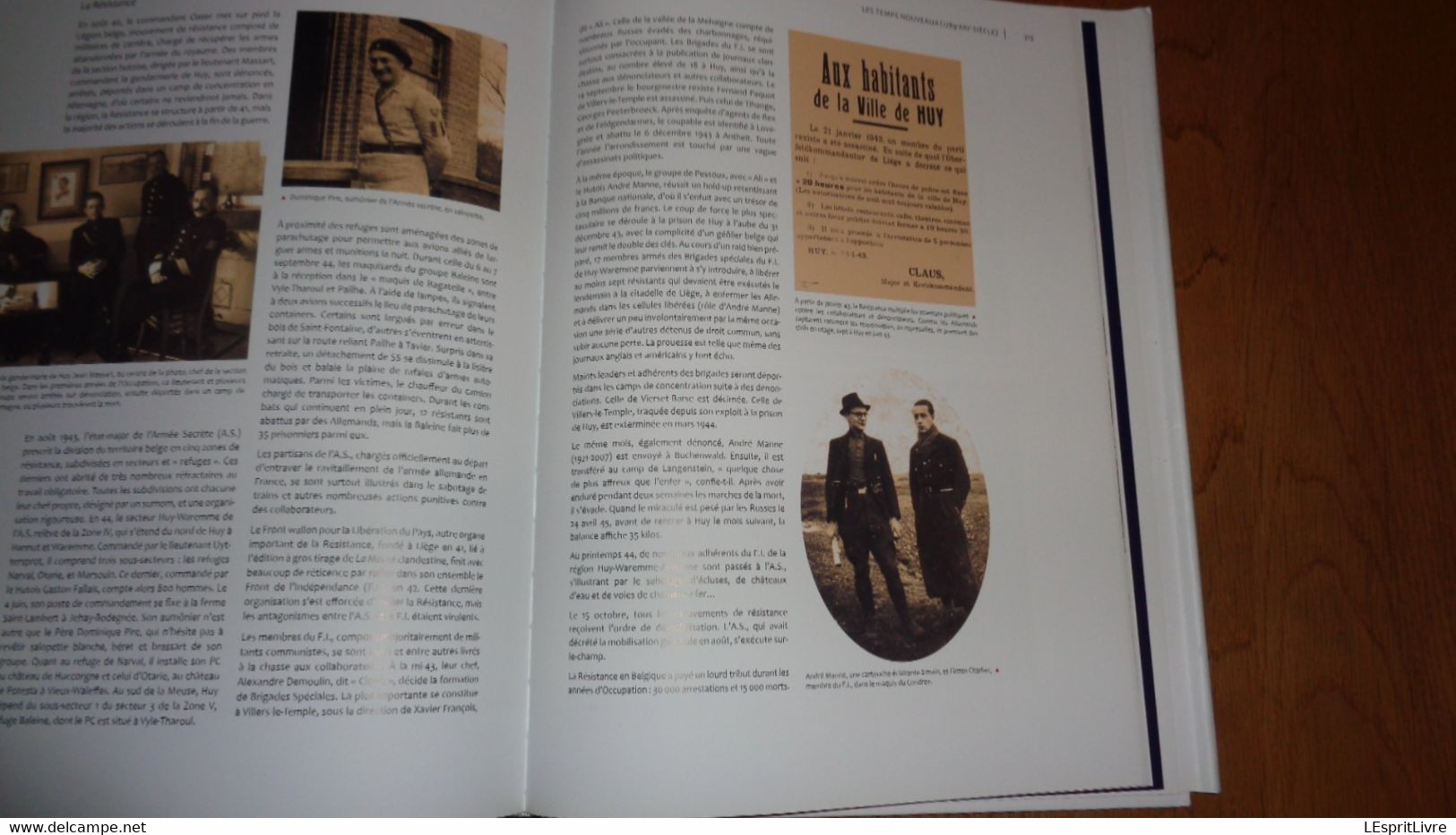 OMBRES ET LUMIERES EN VAL MOSAN Histoire Mouvementée du Pays de Huy Régionalisme Meuse Industrie Moyen Age Guerre 40 45