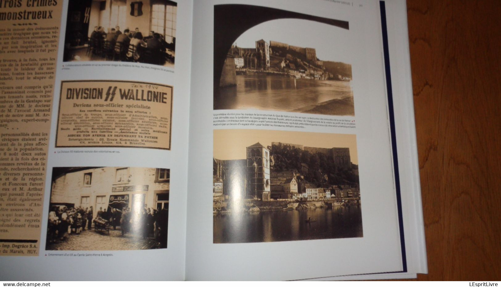 OMBRES ET LUMIERES EN VAL MOSAN Histoire Mouvementée du Pays de Huy Régionalisme Meuse Industrie Moyen Age Guerre 40 45