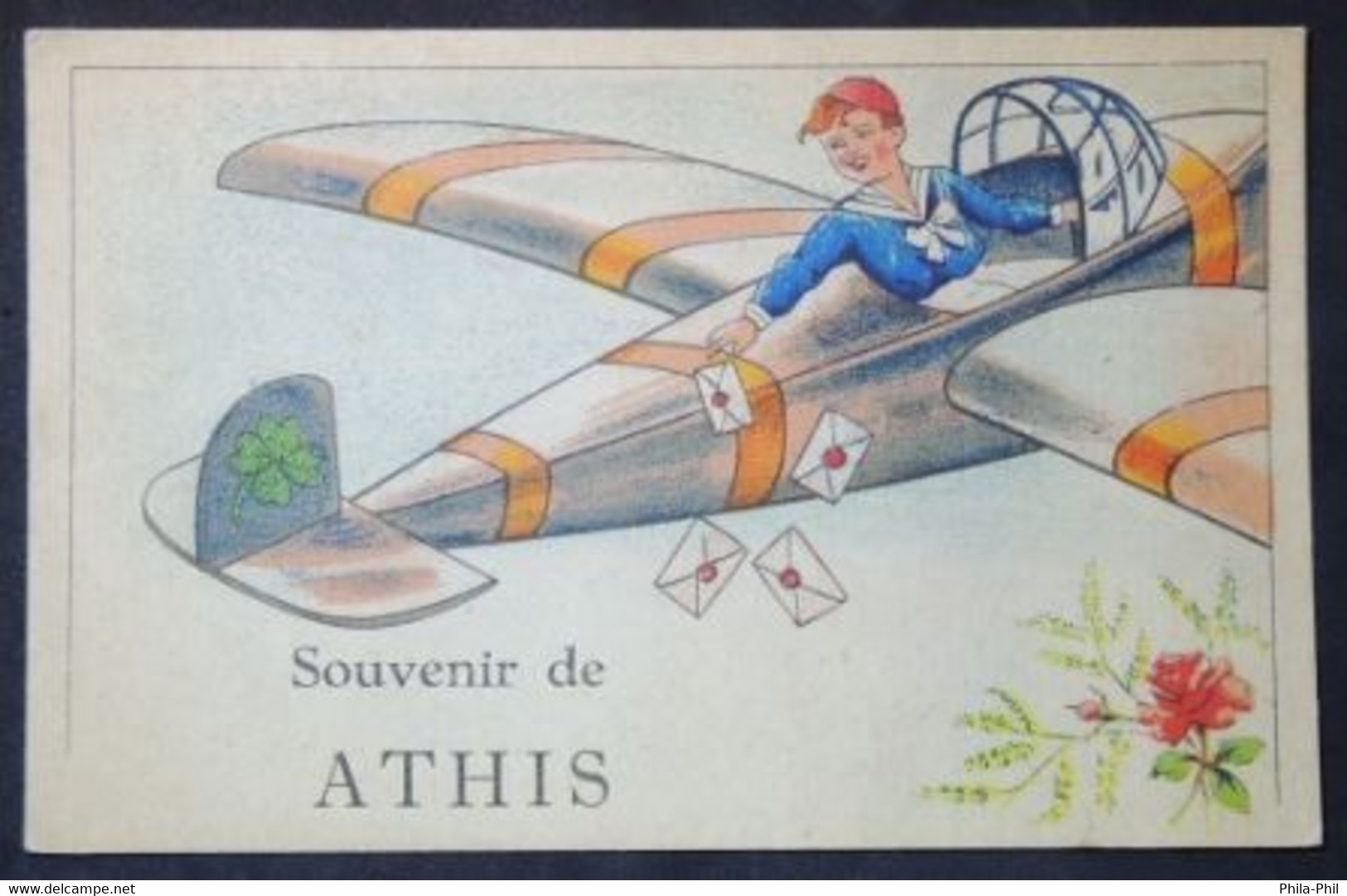 Athis, Souvenir - Carte Fantaisie (Honnelles) - Honnelles