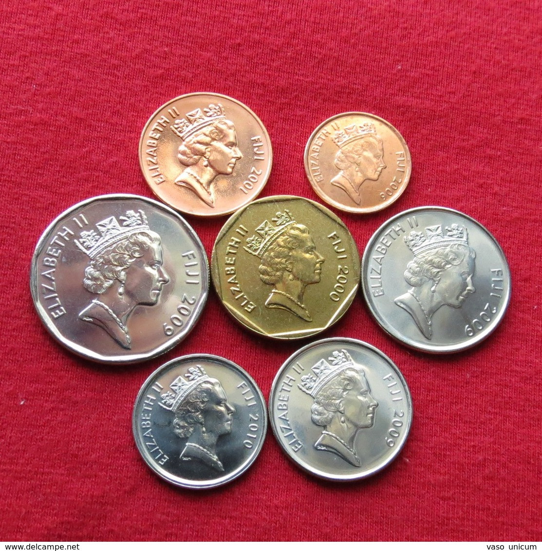 Fiji Set 1 2 5 10 20 50 Cents 1 $ 2000 - 2009 - Fidschi