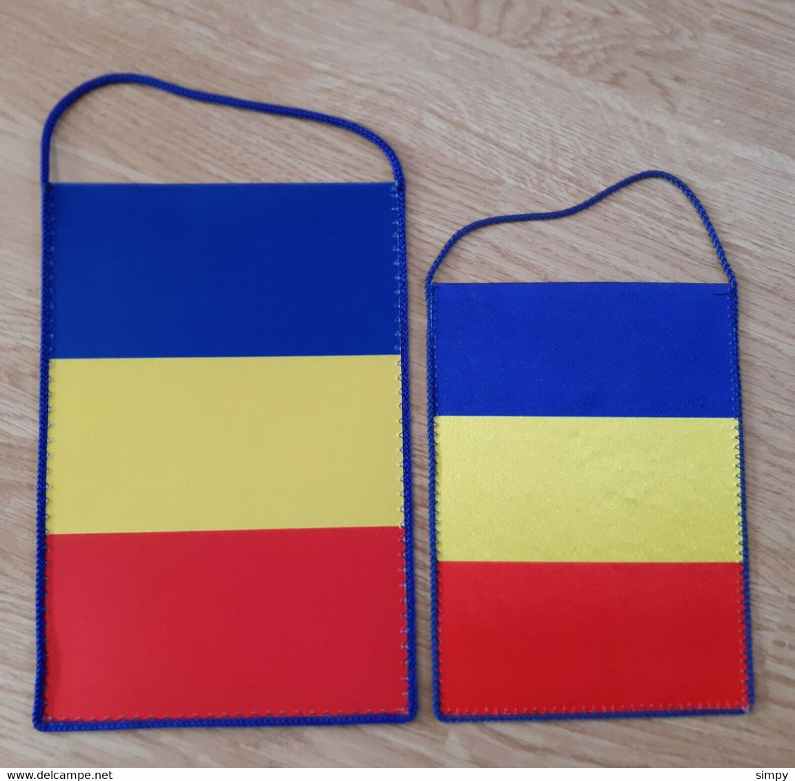 Captain Pennant Handball Federation Of ROMANIA 2 Different Size 17x25; 14,5x20cm - Handball