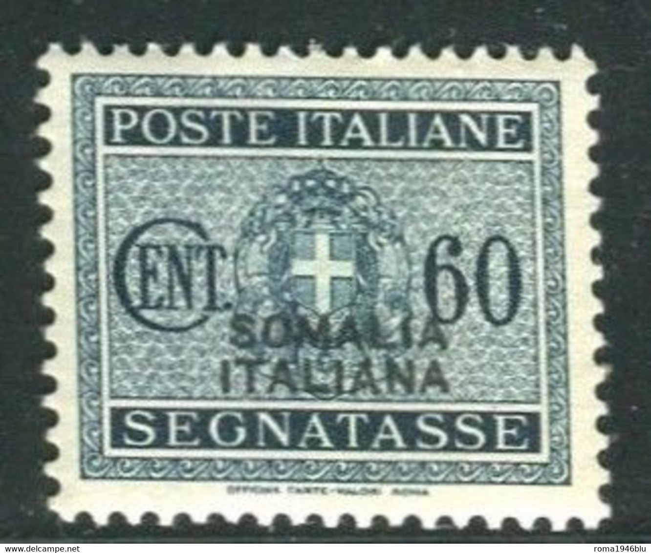 SOMALIA 1934 SEGNATASSE 60 C. * GOMMA ORIGINALE - Somalie