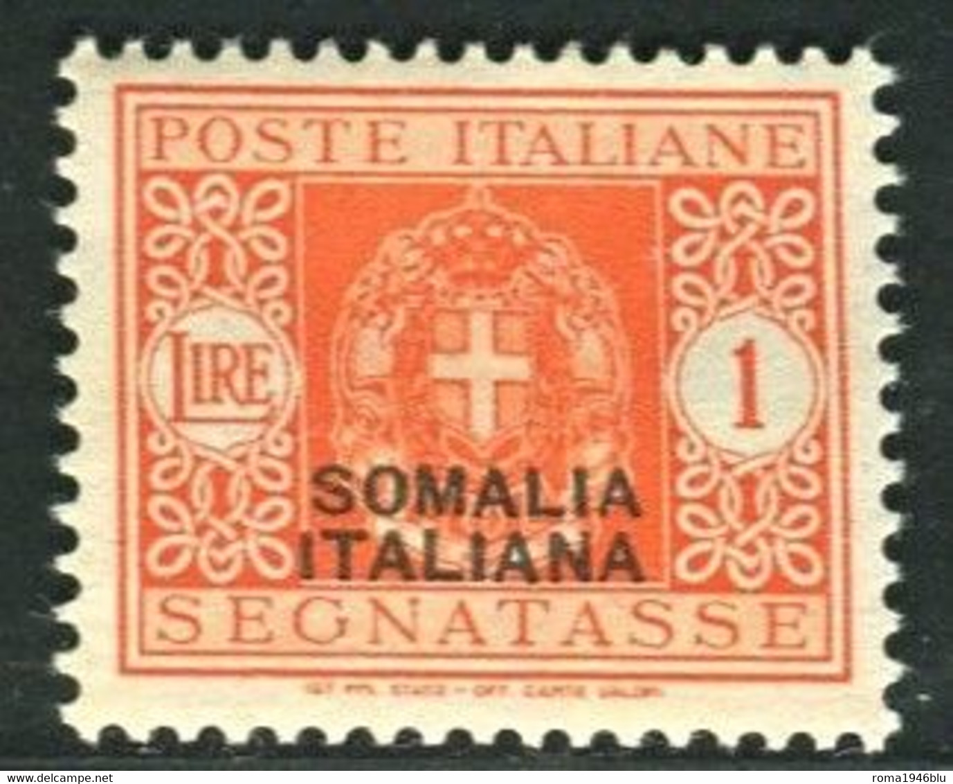 SOMALIA 1934 SEGNATASSE  1 L. * GOMMA ORIGINALE - Somalie