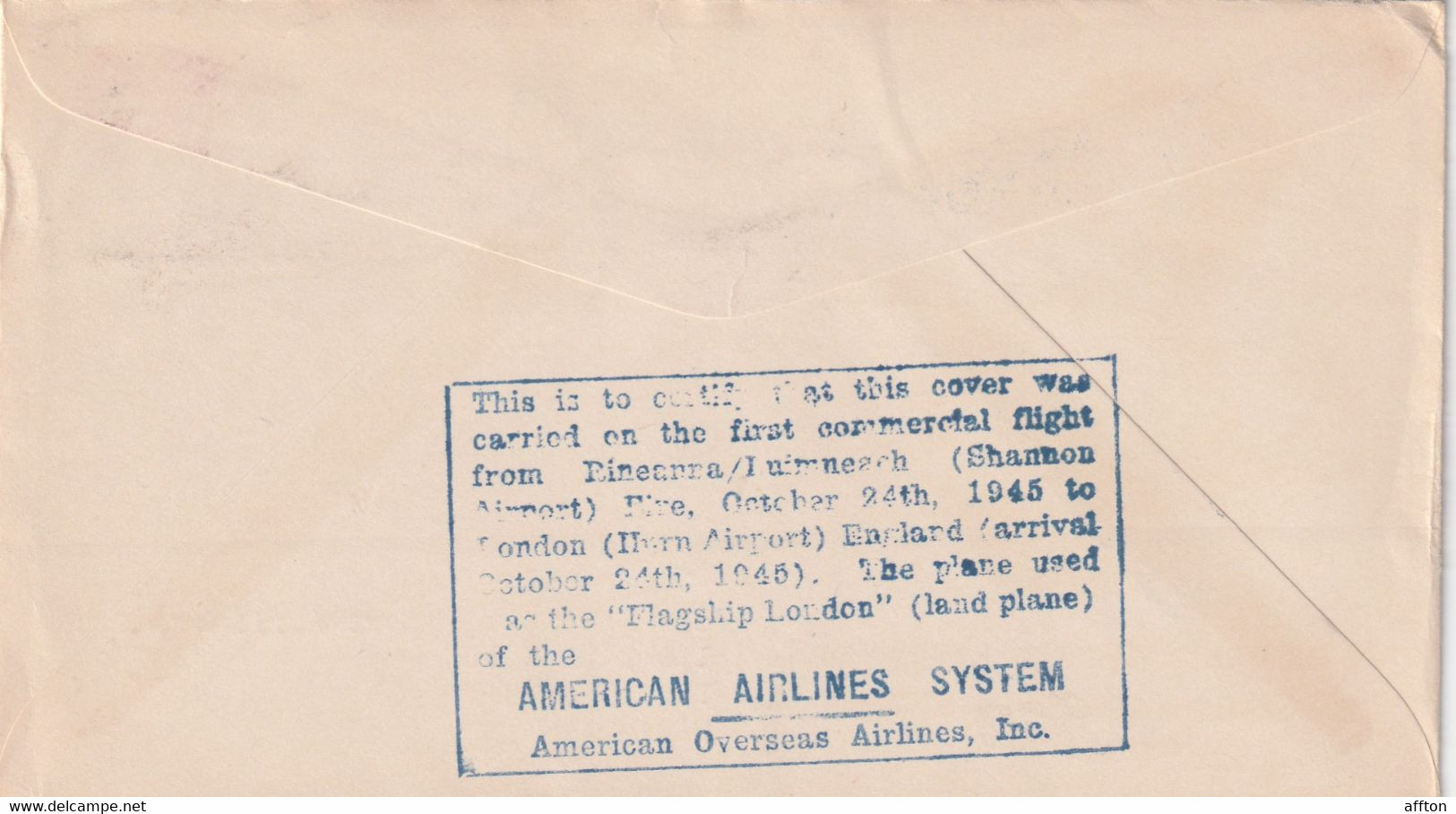 Ireland 1945 Air Mail Cover Mailed - Poste Aérienne