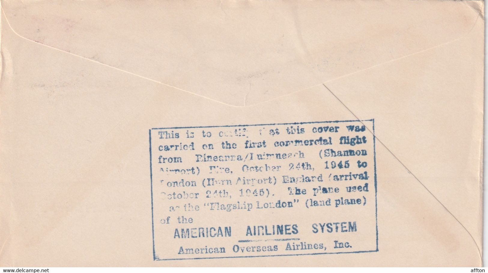 Ireland 1945 Air Mail Cover Mailed - Posta Aerea