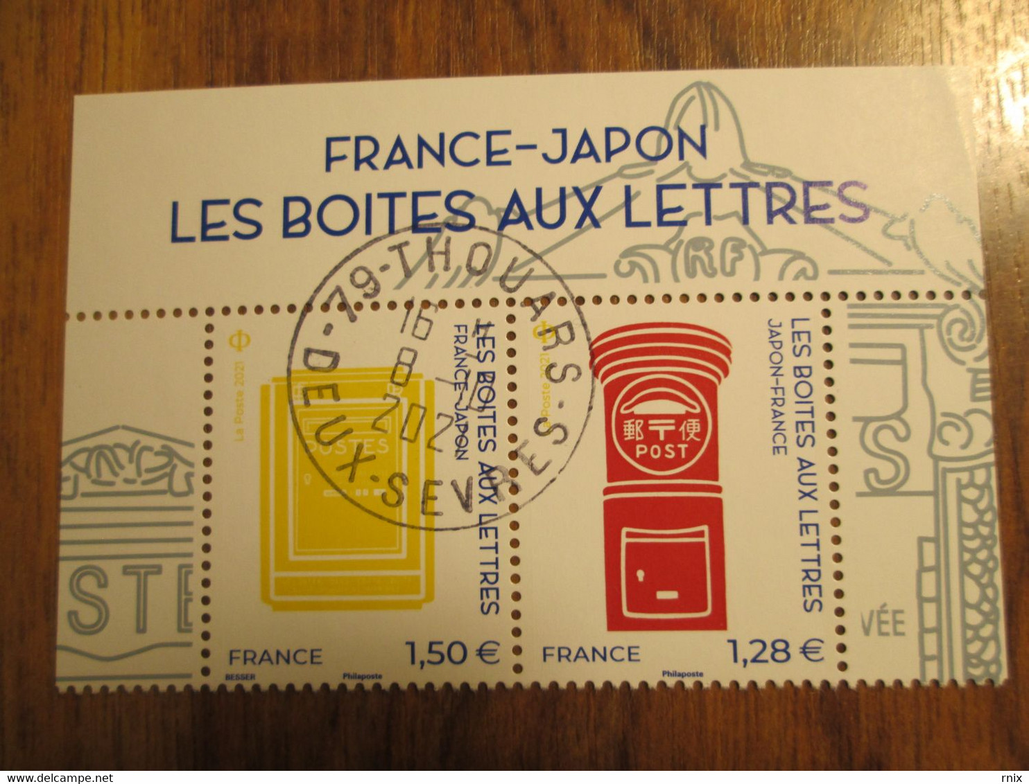 2021 France Japon Boîtes Aux Lettres Premier Jour Cachet Rond 08/10/2021 - 2010-.. Matasellados