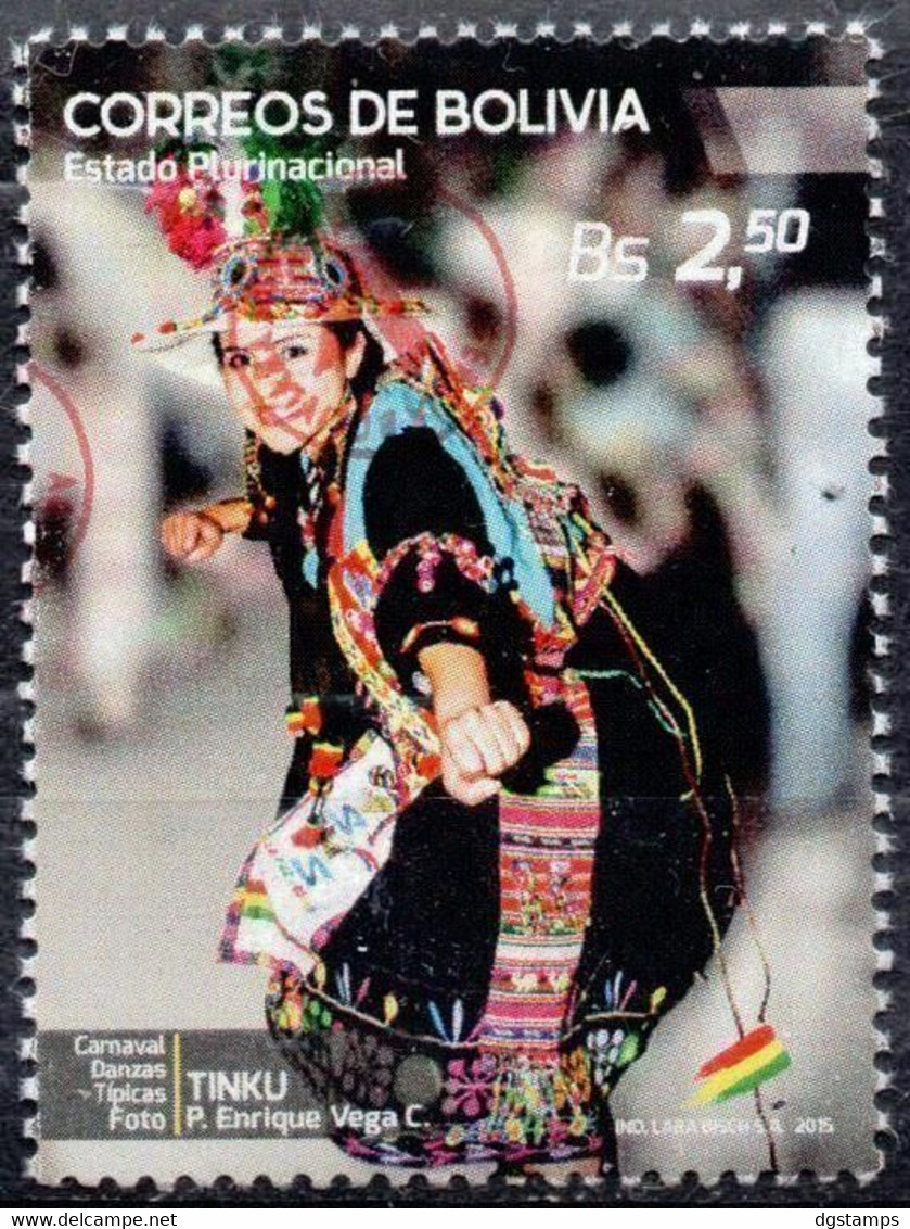 Bolivia 2018 **  CEFIBOL 2389 (2015 #2252) Typical Carnival Dances: Tinku, Enabled By The Bolivian Post Office. 100 K - Bolivia