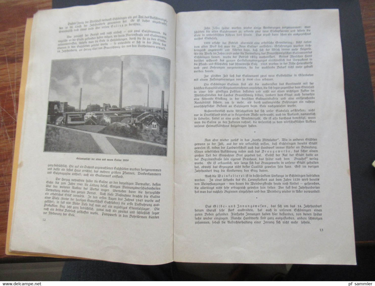 DR 1932 Erinnerungsschrift / kleines Heft 600 Jahre Stadt Schöningen (Kreis Helmstedt) Herausgeber Schöninger Zeitung