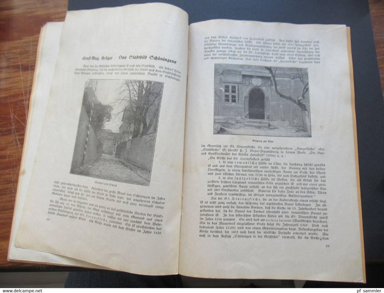 DR 1932 Erinnerungsschrift / kleines Heft 600 Jahre Stadt Schöningen (Kreis Helmstedt) Herausgeber Schöninger Zeitung