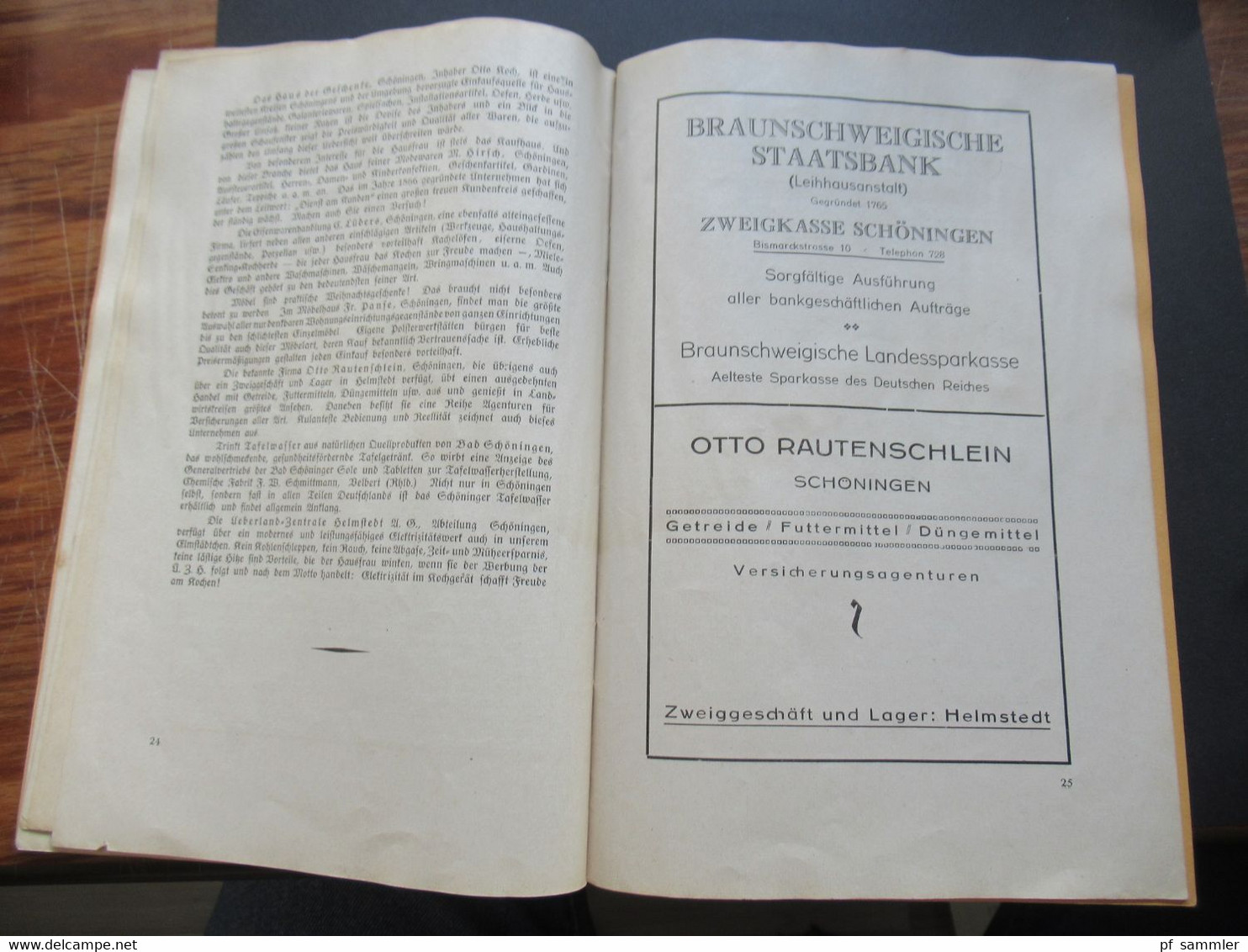 DR 1932 Erinnerungsschrift / kleines Heft 600 Jahre Stadt Schöningen (Kreis Helmstedt) Herausgeber Schöninger Zeitung