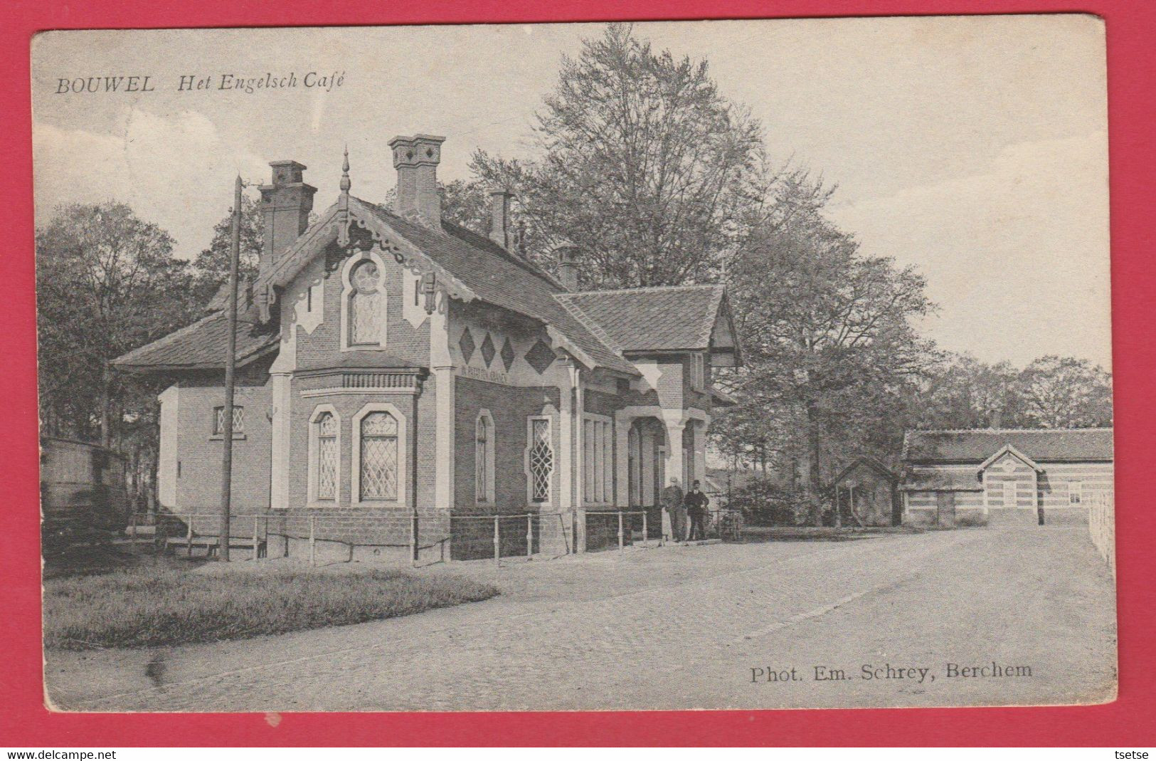 Bouwel -  Het Engelsch Café - 1909 ( Verso Zien ) - Grobbendonk