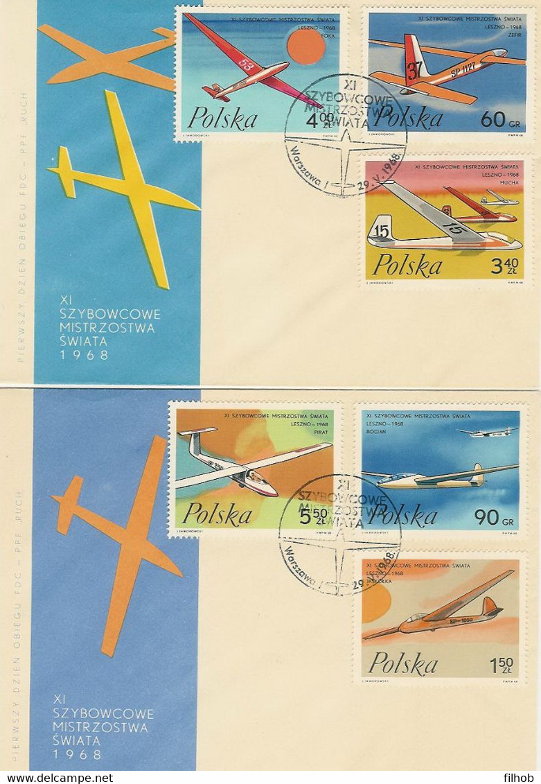 Poland FDC.1699-04 #2: World Gliding Championships Leszno 1968 - FDC