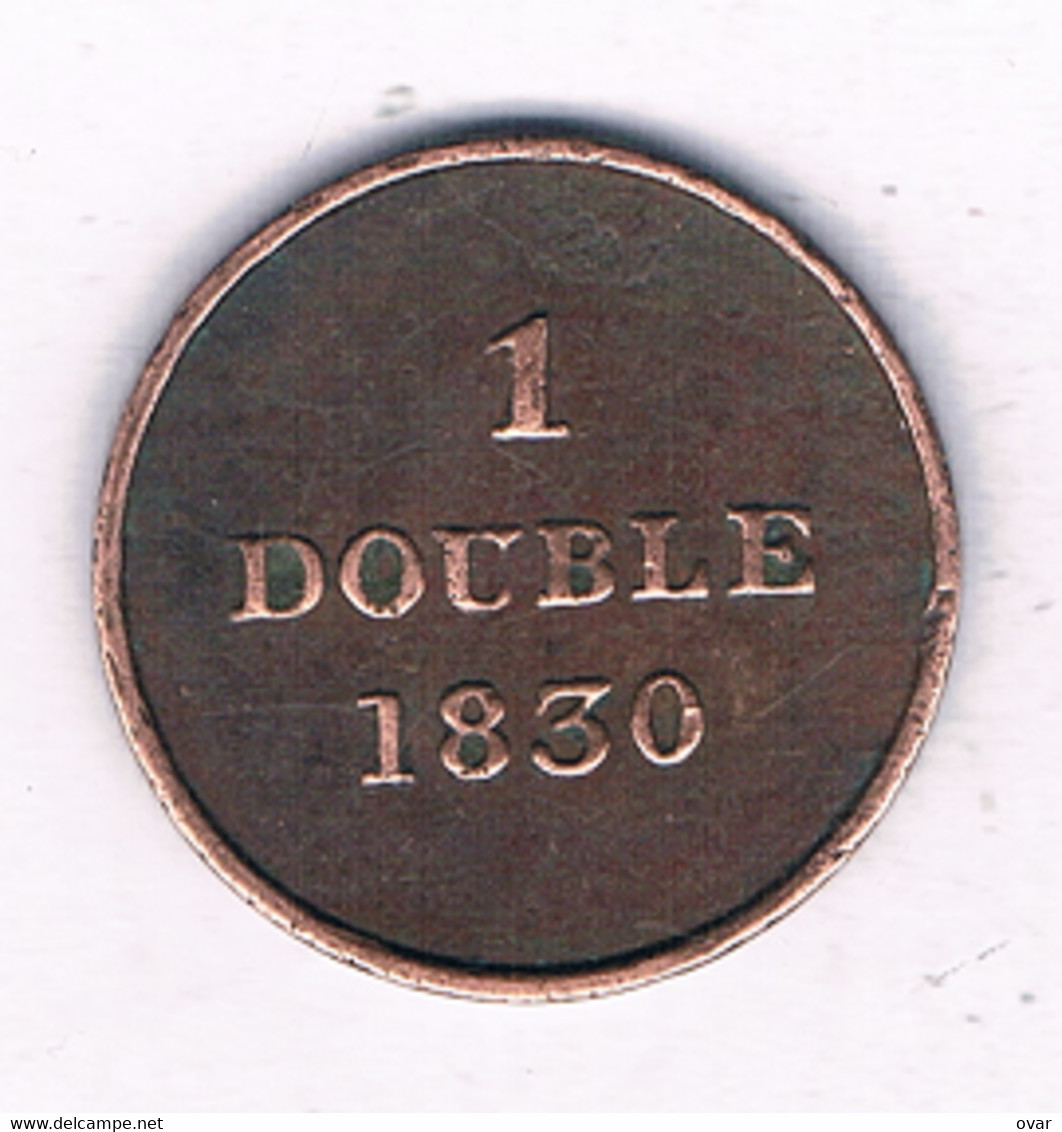 1 DOUBLE 1830 GUERNSEY /7823/ - Guernsey