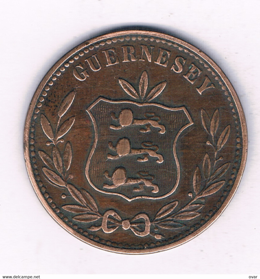 8 DOUBLES 1868 (mintage 60000ex) GUERNSEY /7826/ - Guernsey